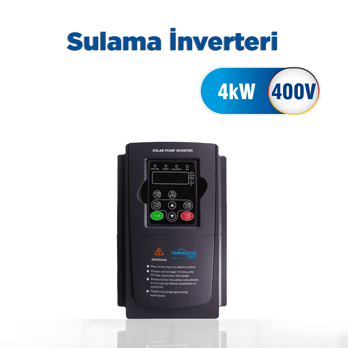 Tommatech 4 kW 3 Faz/400 Sulama Pompası İnverteri