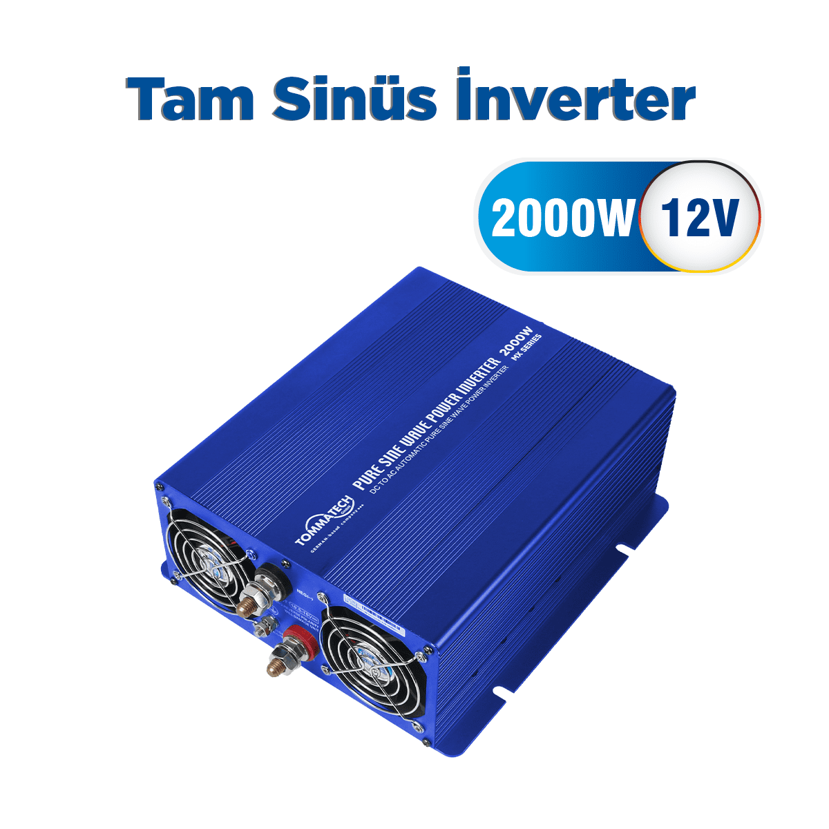 Tommatech MX-2000 12V Tam Sinüs İnverter