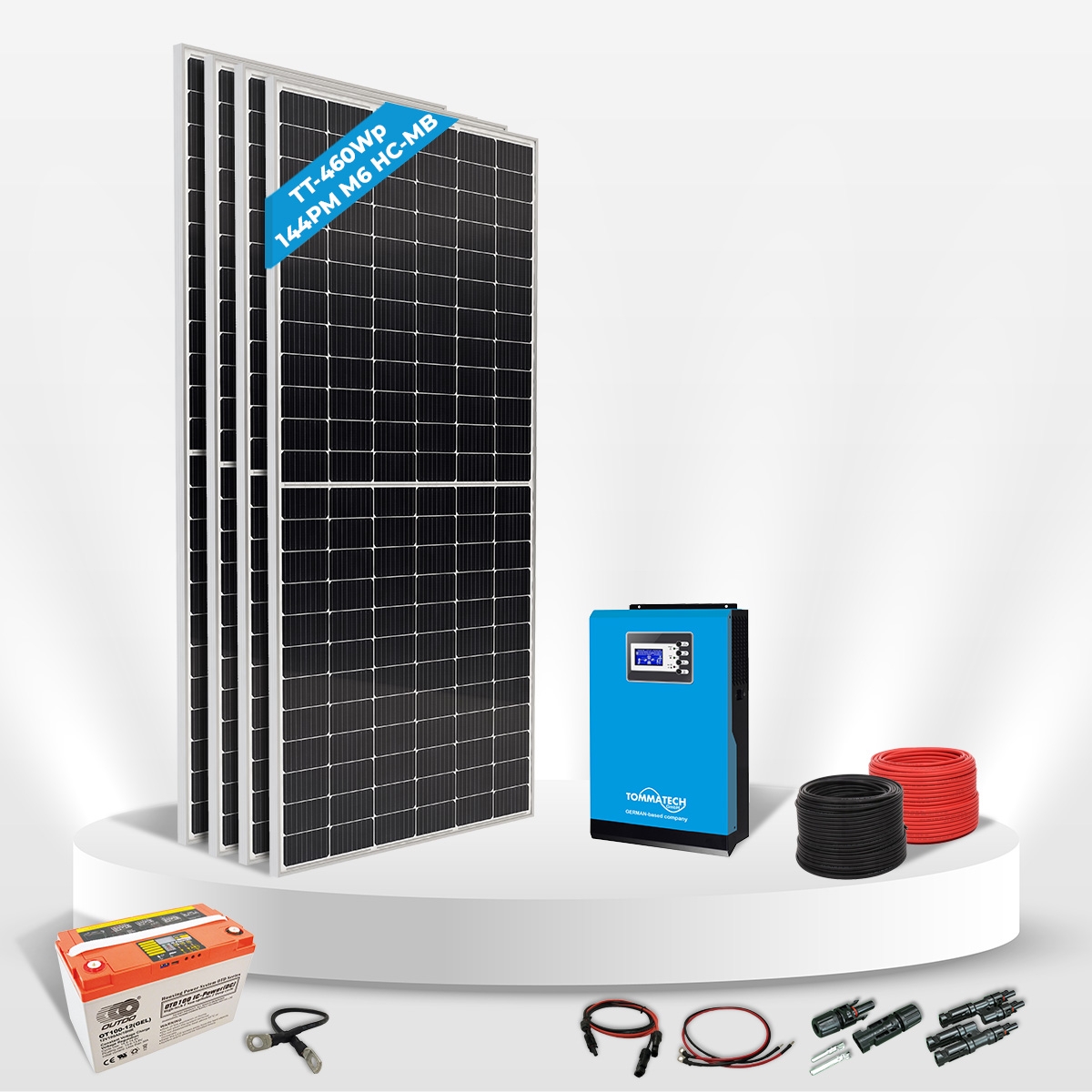 4 Panel(460Wp) 5KWE Off-Grid(48V) Solar Paket(Jel Akü)