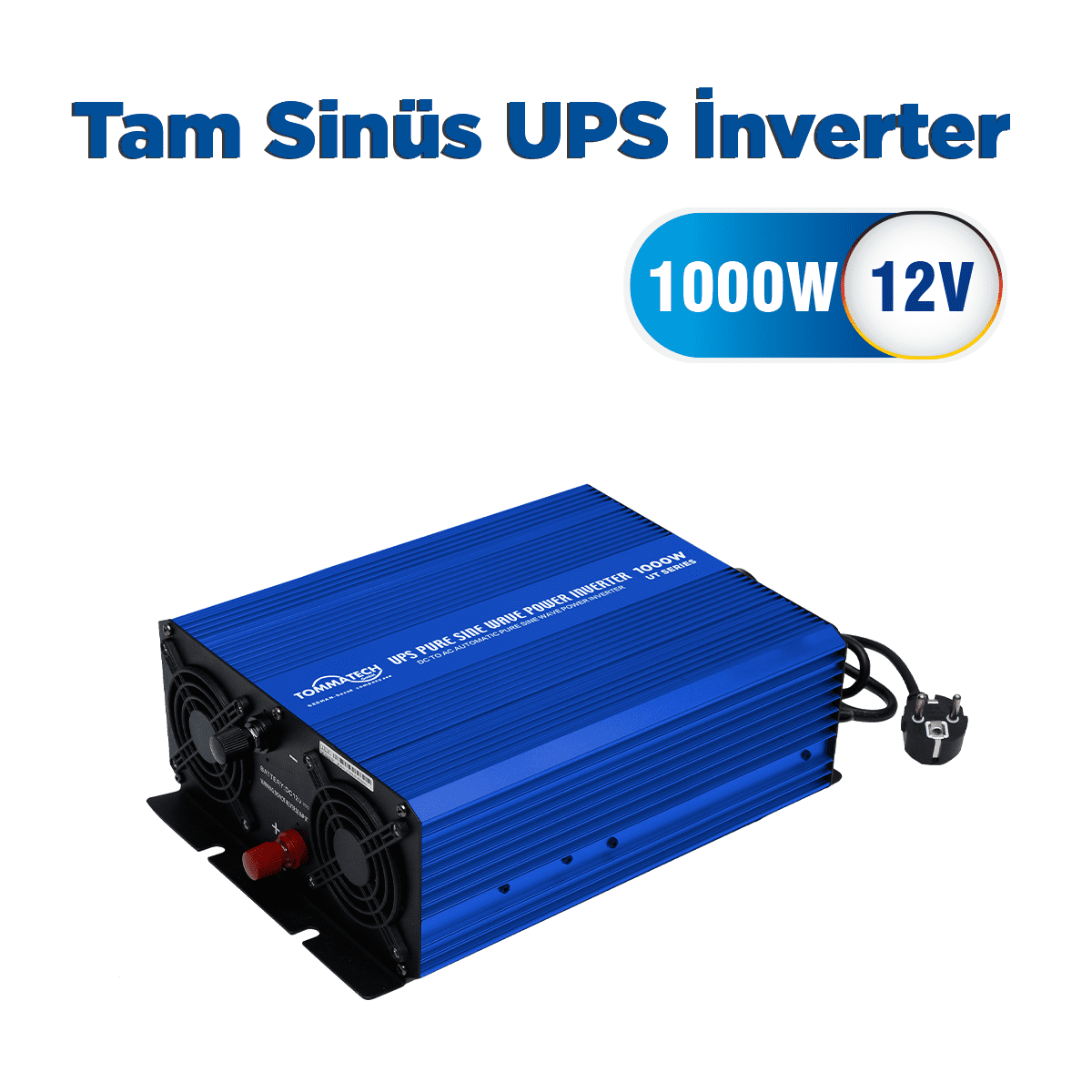 Tommatech UT-UPS 1000 12V Tam Sinüs Şarjlı İnverter